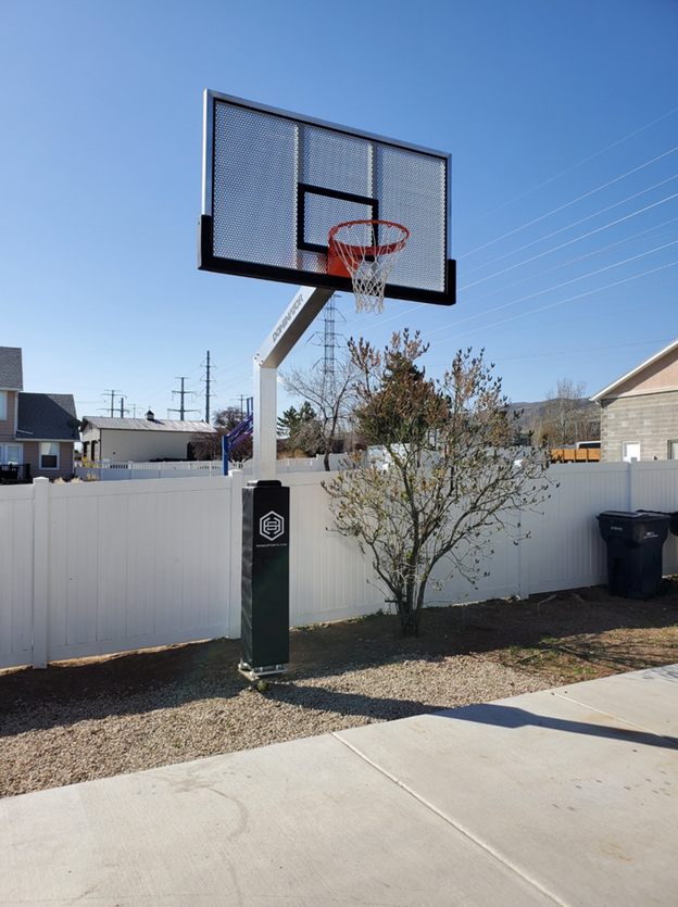 Dominator 72" Basketball Hoop - Shatterproof Aluminum Backboard 724-apa