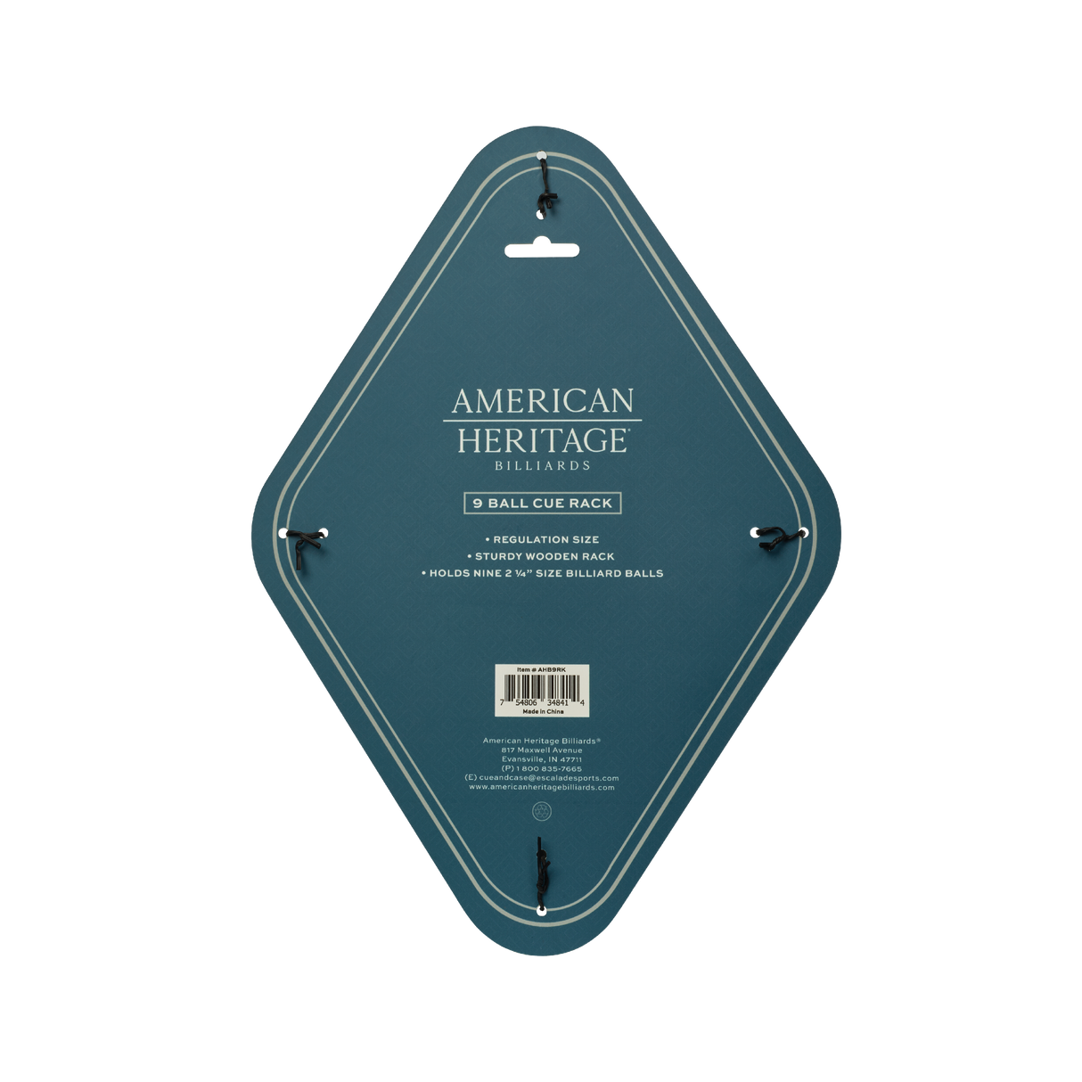 American Heritage Billiards 9 Ball Cue Rack