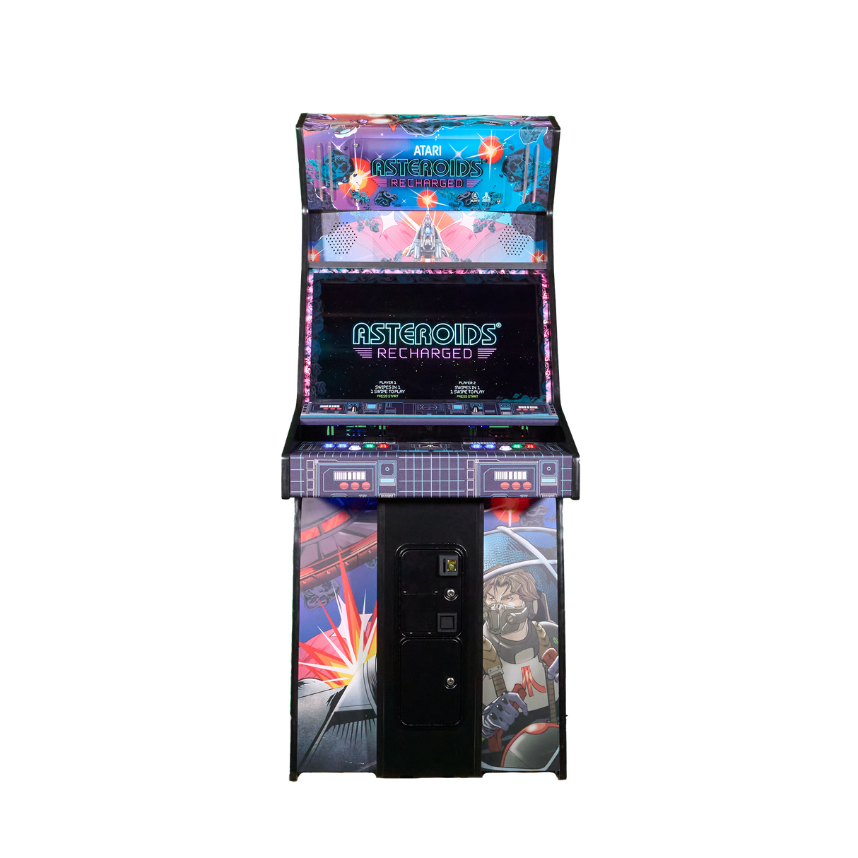 Alan-1 Asteroids Recharged 2-Player Arcade Game Cabinet