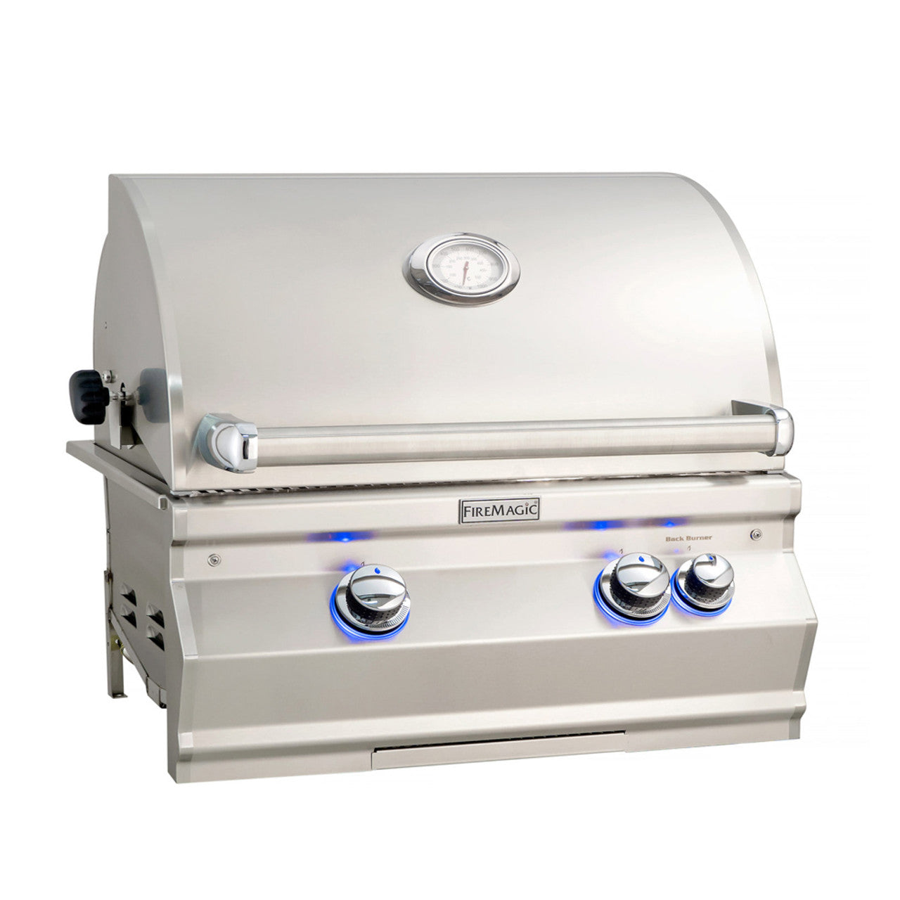 FireMagic A430i Aurora 24" Built-In Grill with Analog Thermometer and Rotisserie Backburner