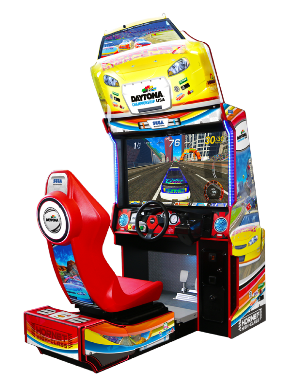 Sega Daytona 42" Std with 4 Way Shifter Arcade Game