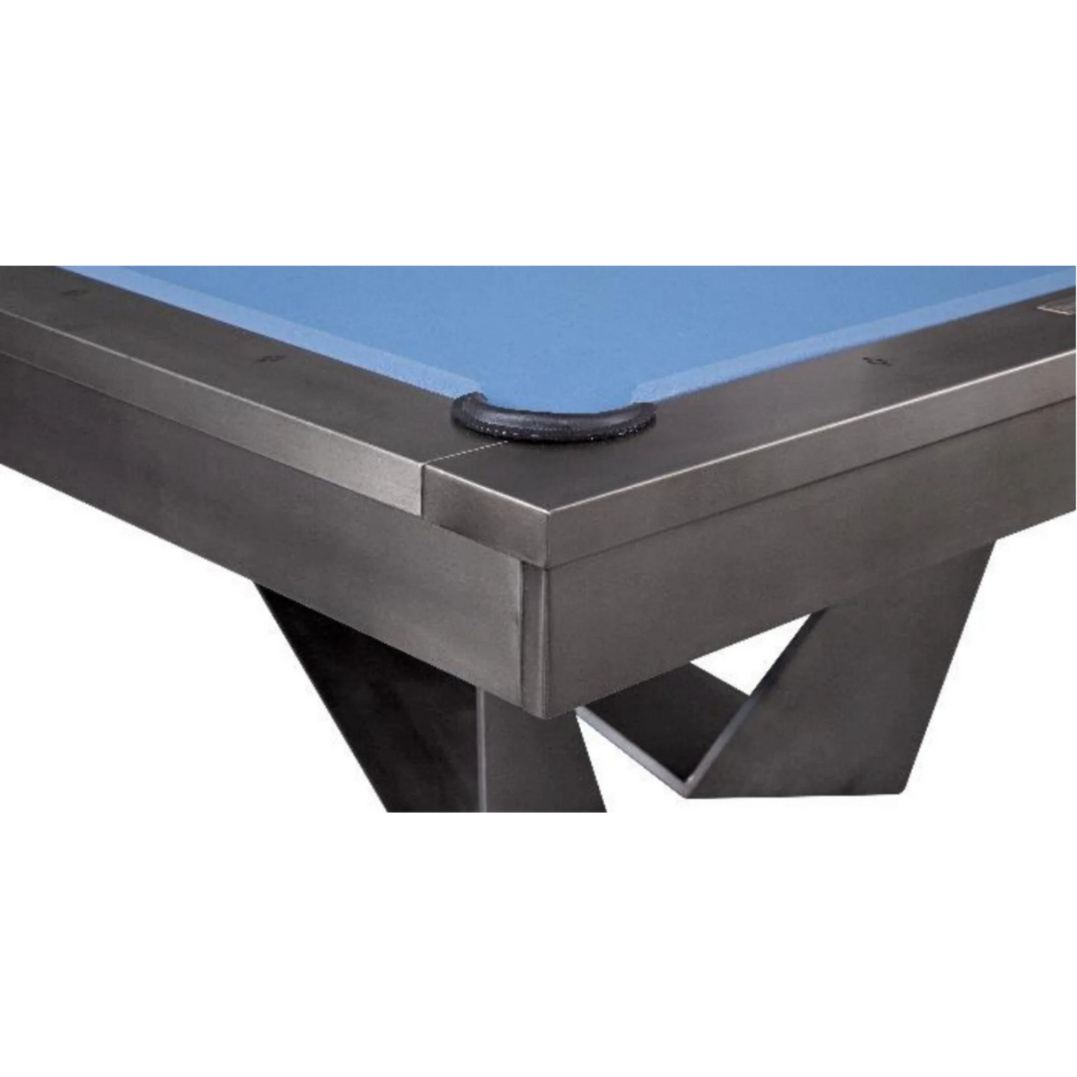 Plank & Hide Essex Steel Pool Table (Size 8') 28066-GUN with Free Accessory Kit and Free Steel Cue Rack