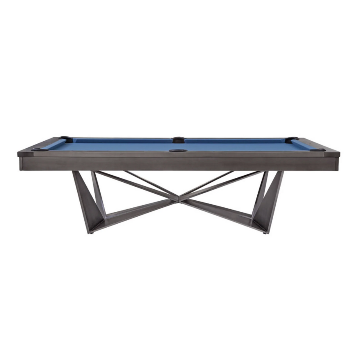 Plank & Hide Essex Steel Pool Table (Size 8') 28066-GUN with Free Accessory Kit and Free Steel Cue Rack
