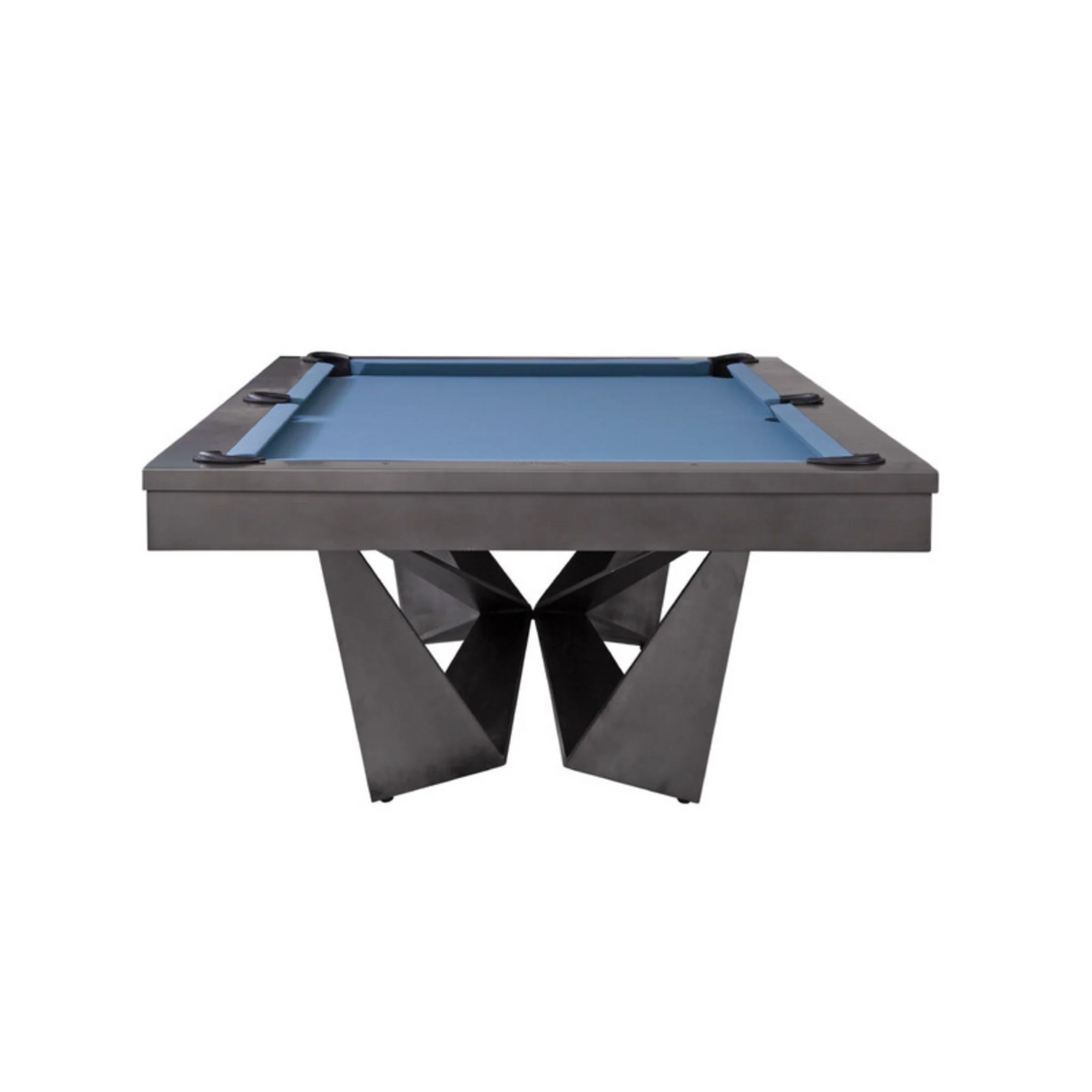 Plank & Hide Essex Steel Pool Table (Size 8') 28066-GUN with Free Accessory Kit and Free Steel Cue Rack