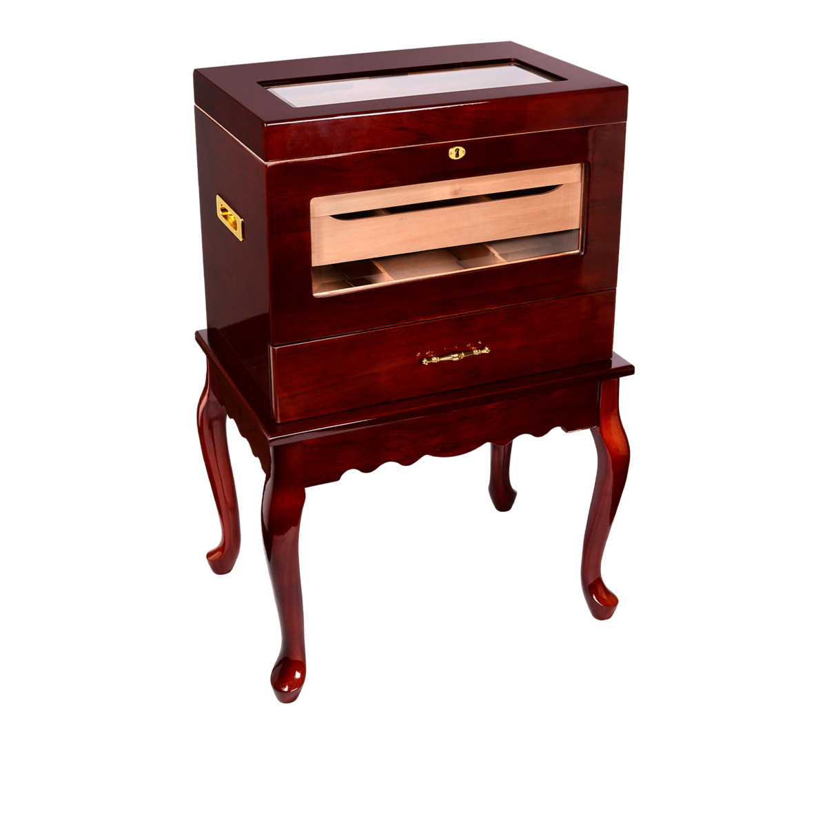 Quality Importers Geneve Table Cigar Humidor
