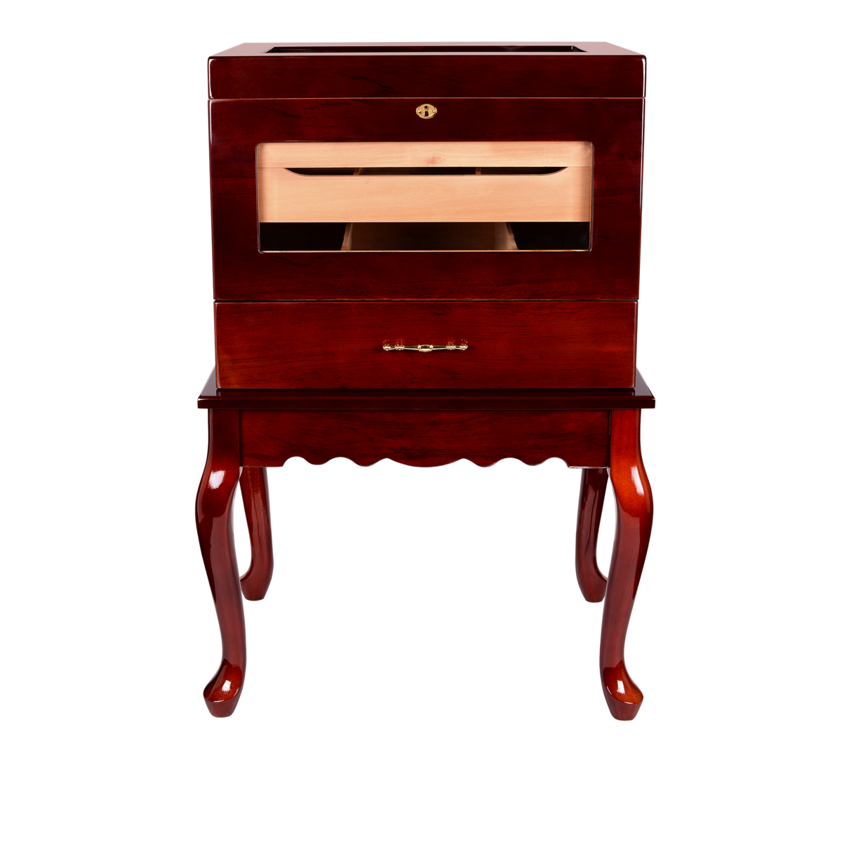 Quality Importers Geneve Table Cigar Humidor