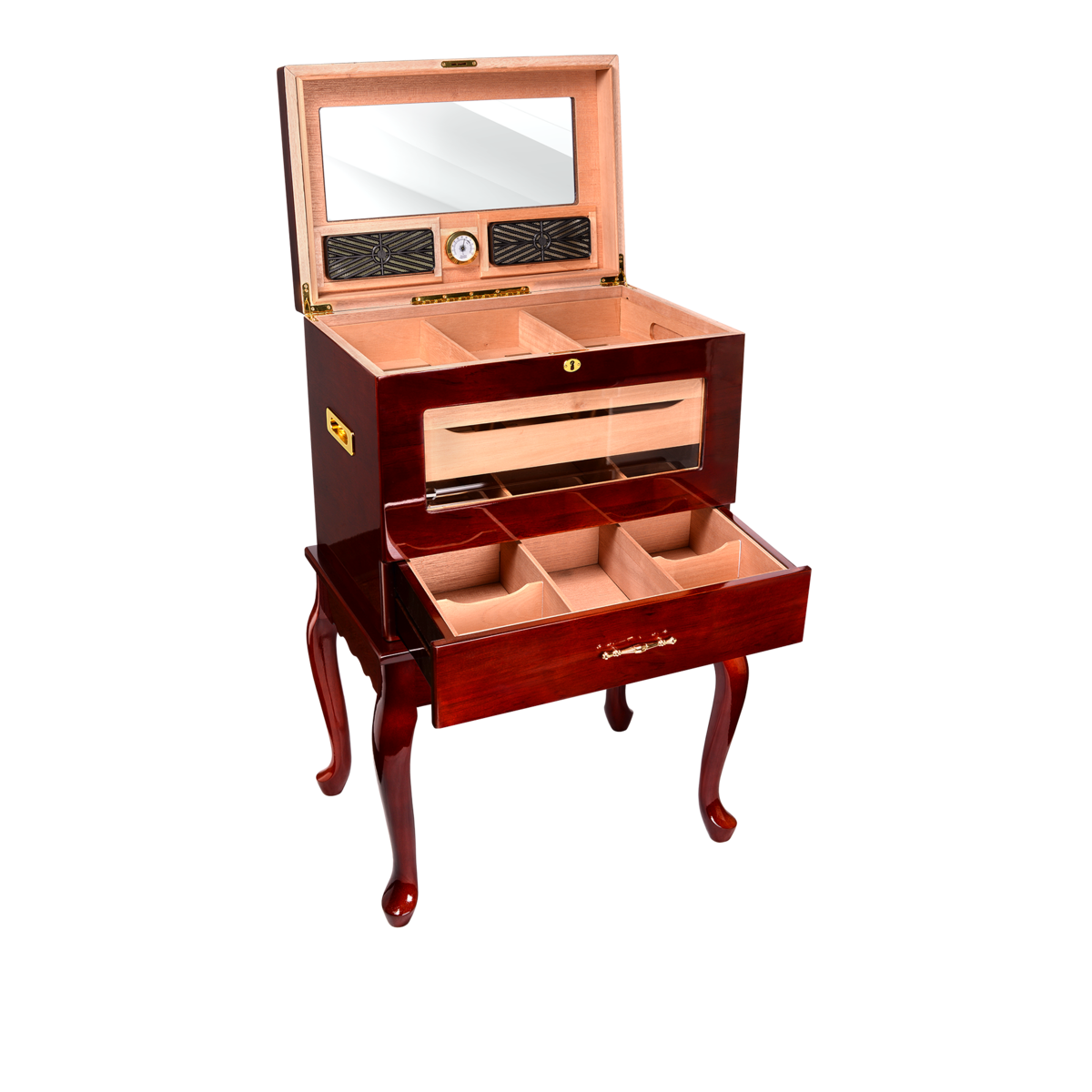 Quality Importers Geneve Table Cigar Humidor