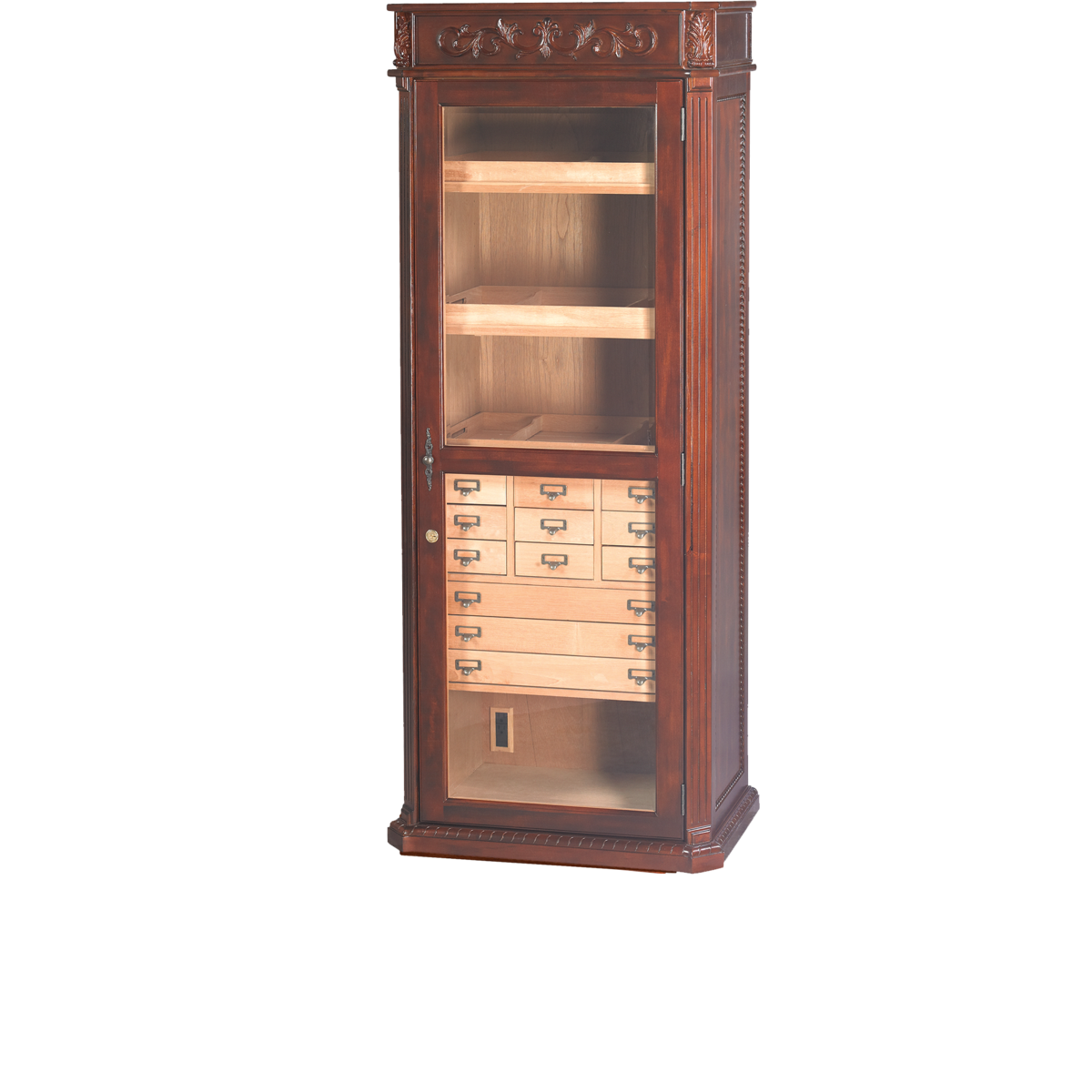 Quality Importers Tower 3,000 Ct. Cigar Display Humidor