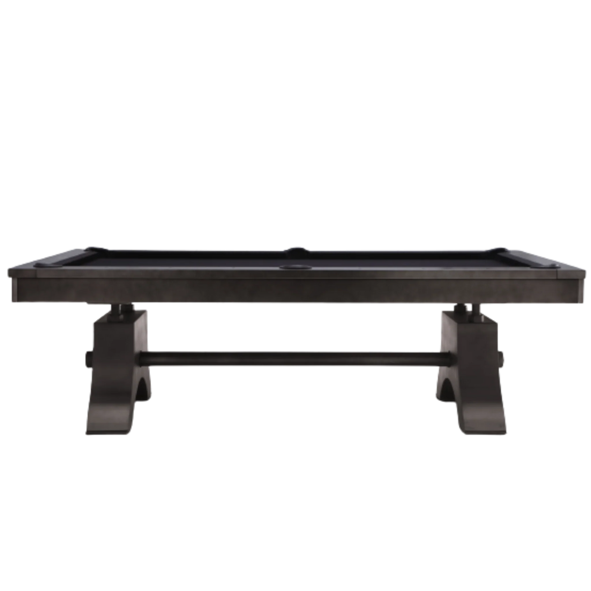 Plank & Hide Jaxx Steel Pool Table (Size 8') 28048-GUN with Free Accessory Kit, Free Steel Cue Rack