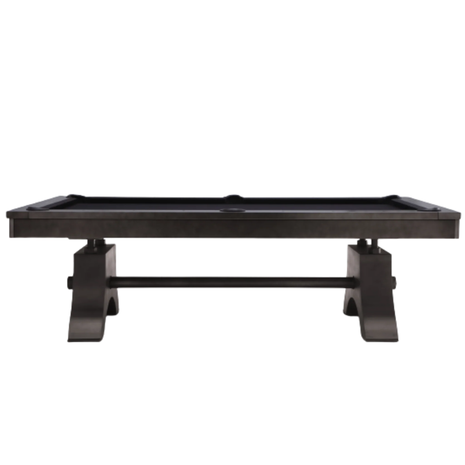 Plank & Hide Jaxx Steel Pool Table (Size 8') 28048-GUN with Free Accessory Kit, Free Steel Cue Rack