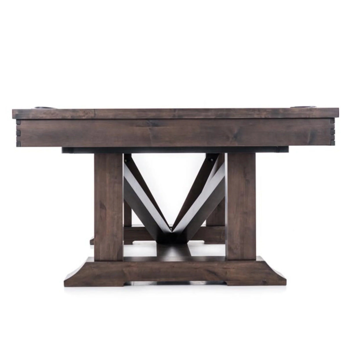 Plank & Hide Lucas Wood Pool Table with Free Accessory Kit