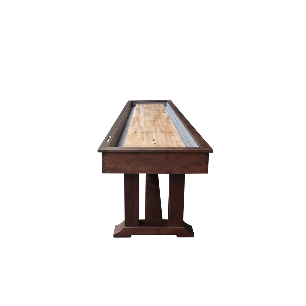 Plank & Hide Lucas Shuffleboard Table with Free Bowling Pin Set