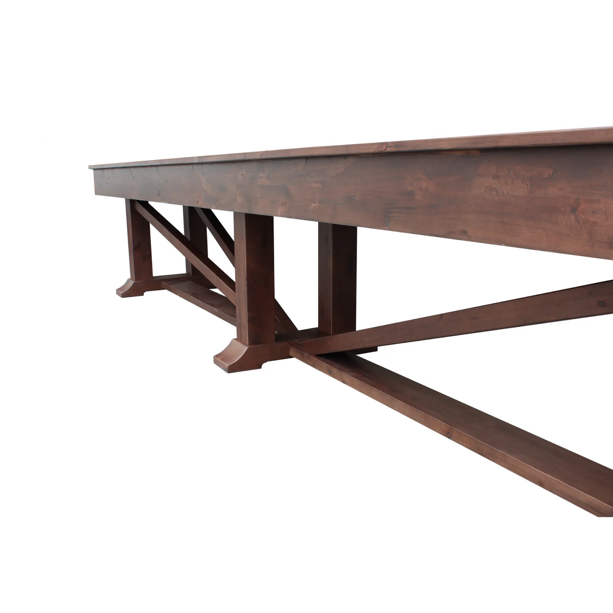 Plank & Hide Lucas Shuffleboard Table with Free Bowling Pin Set