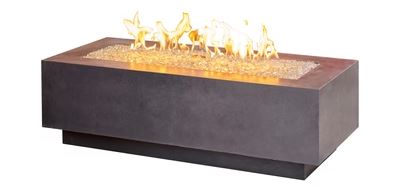 Outdoor Greatroom 54" Cove Midnight Mist Linear Firetable