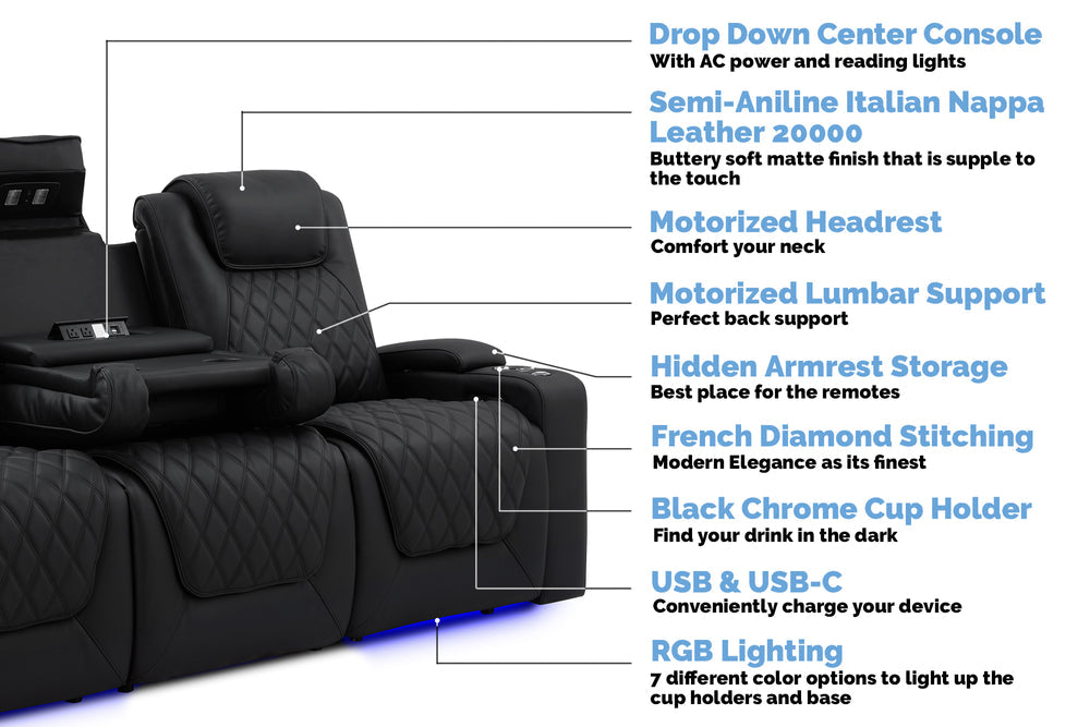 Valencia Oslo Luxury Edition with Drop Down Center Set of 3