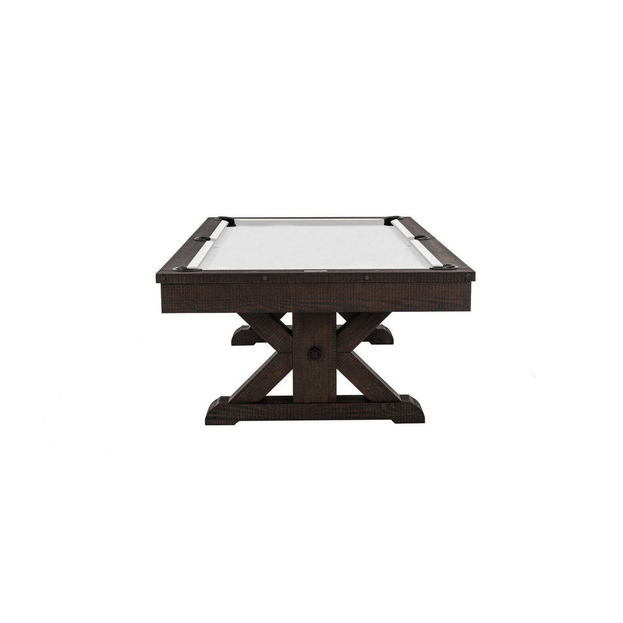 Plank & Hide Otis Wood Pool Table with Free Accessory Kit