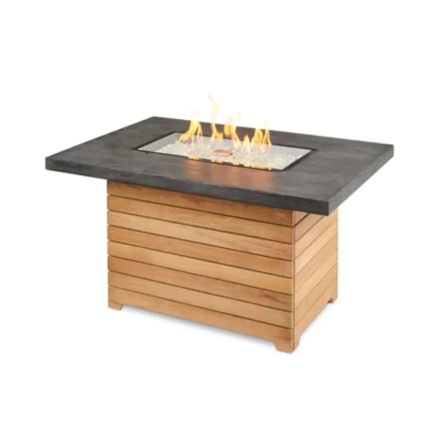 Outdoor GreatRoom Darien Rectangular Gas Fire Pit Table
