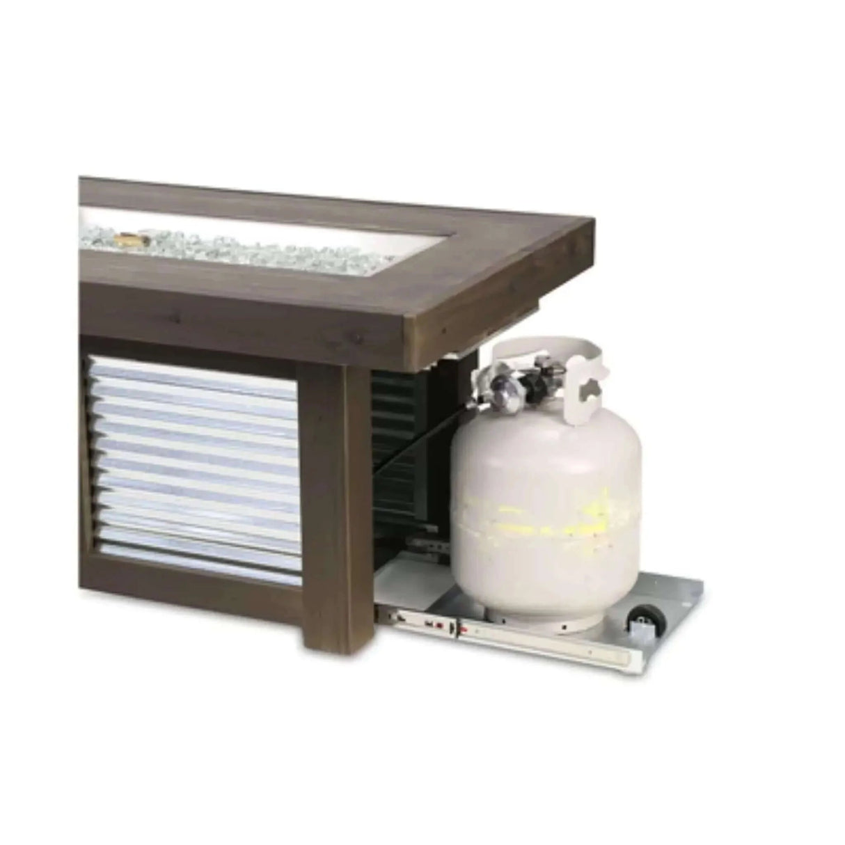 Outdoor Greatroom Denali Brew Linear Fire Table