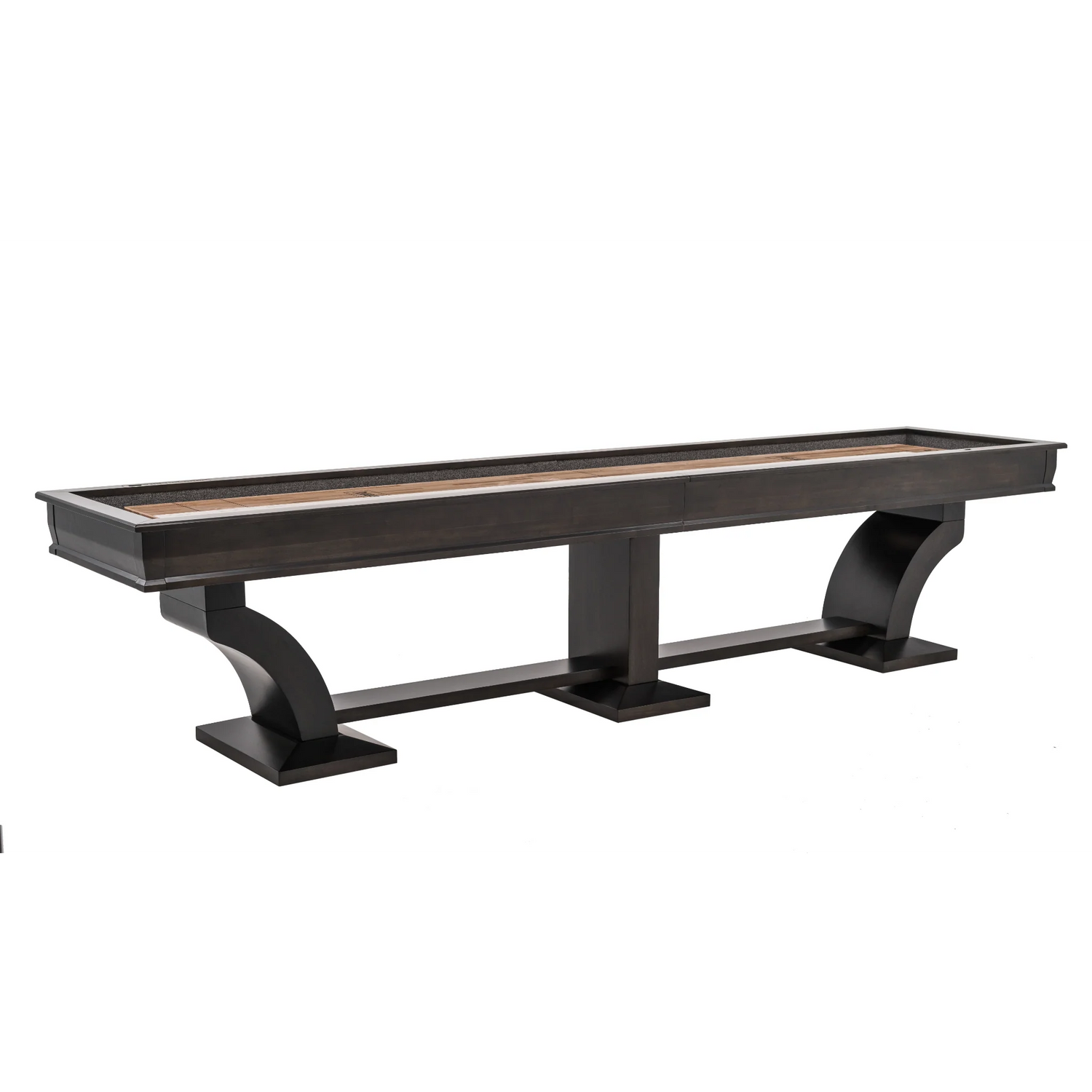 Plank & Hide Paxton Shuffleboard Table with Free Bowling Pin Set