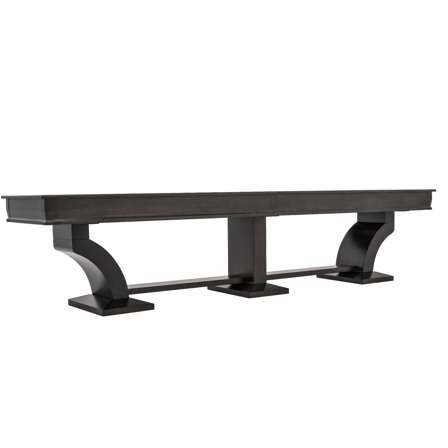 Plank & Hide Paxton Shuffleboard Table with Free Bowling Pin Set