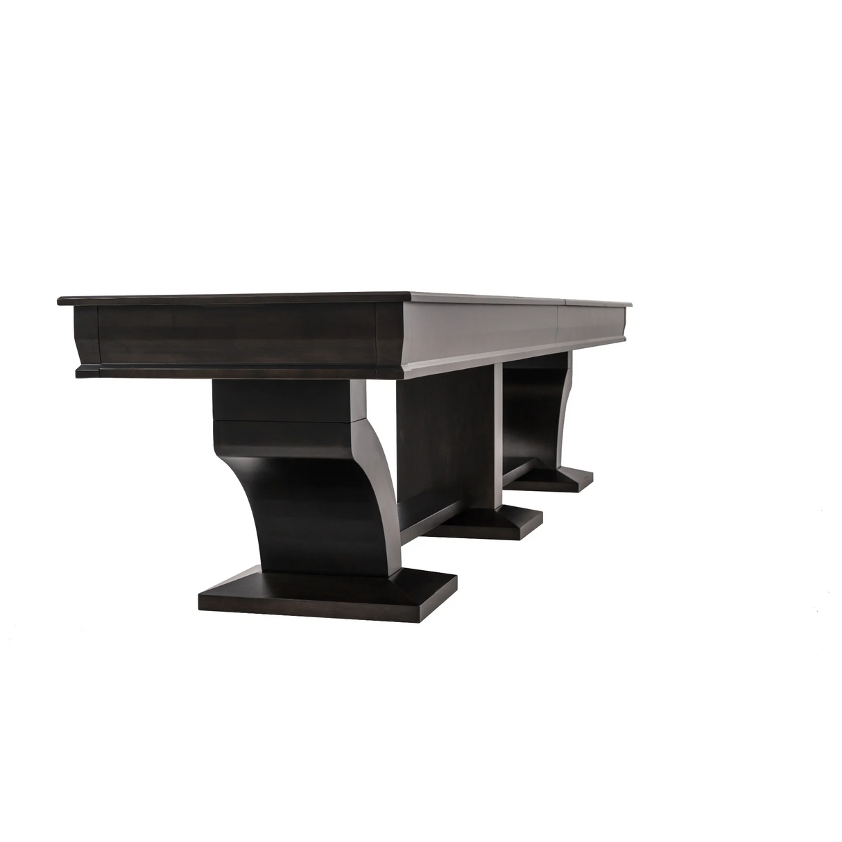 Plank & Hide Paxton Shuffleboard Table with Free Bowling Pin Set