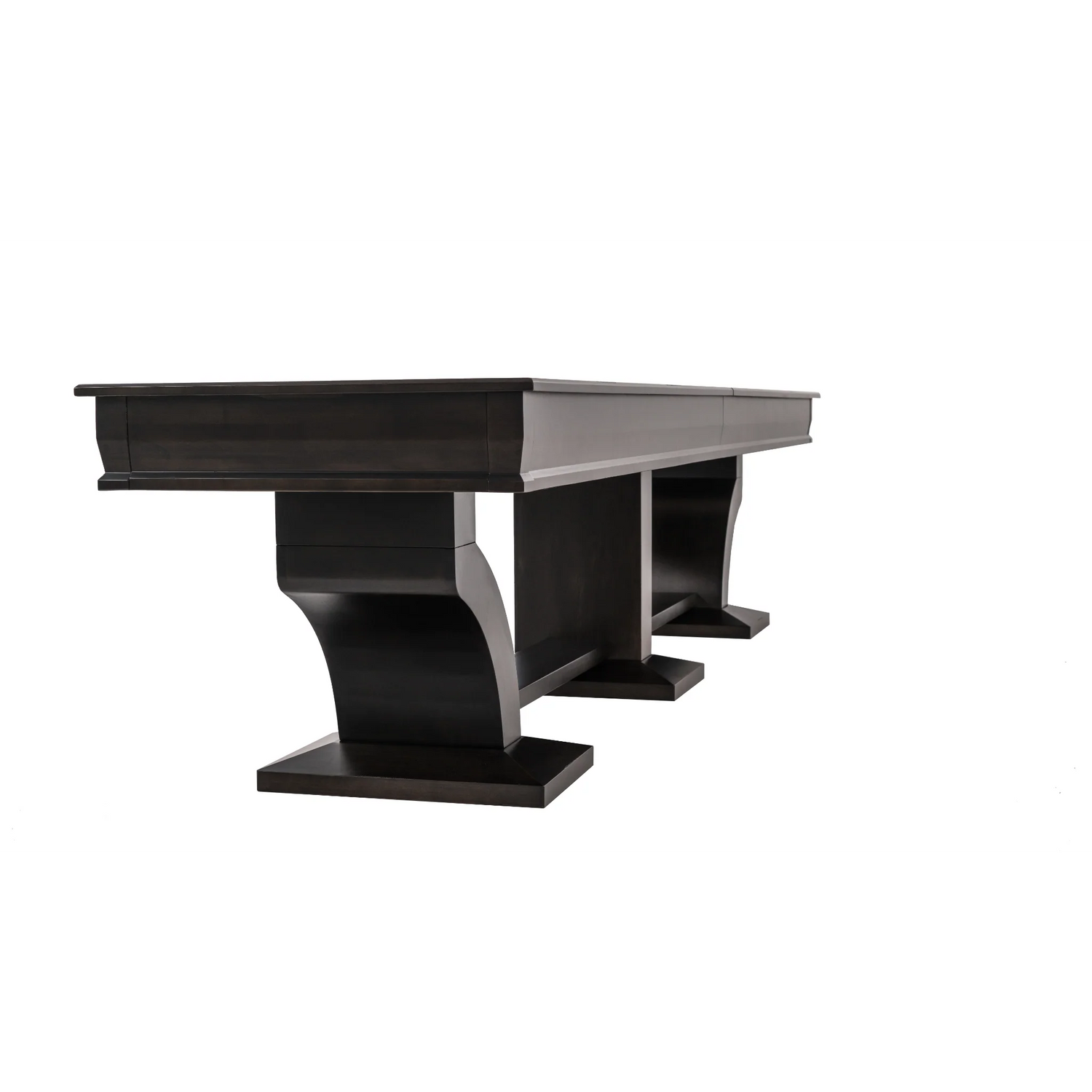 Plank & Hide Paxton Shuffleboard Table with Free Bowling Pin Set