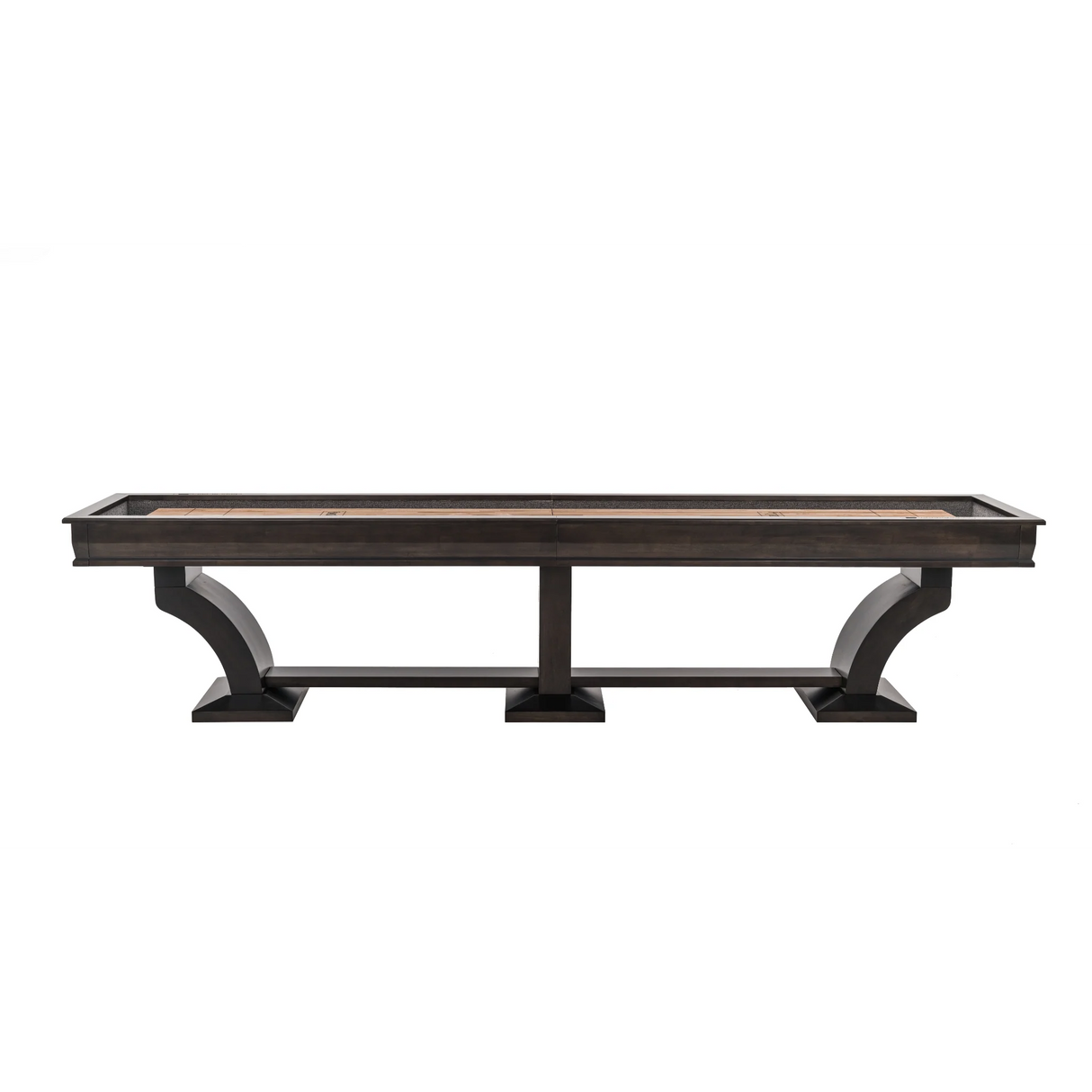 Plank & Hide Paxton Shuffleboard Table with Free Bowling Pin Set