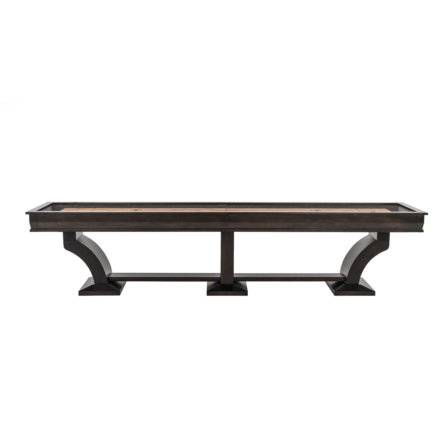 Plank & Hide Paxton Shuffleboard Table with Free Bowling Pin Set