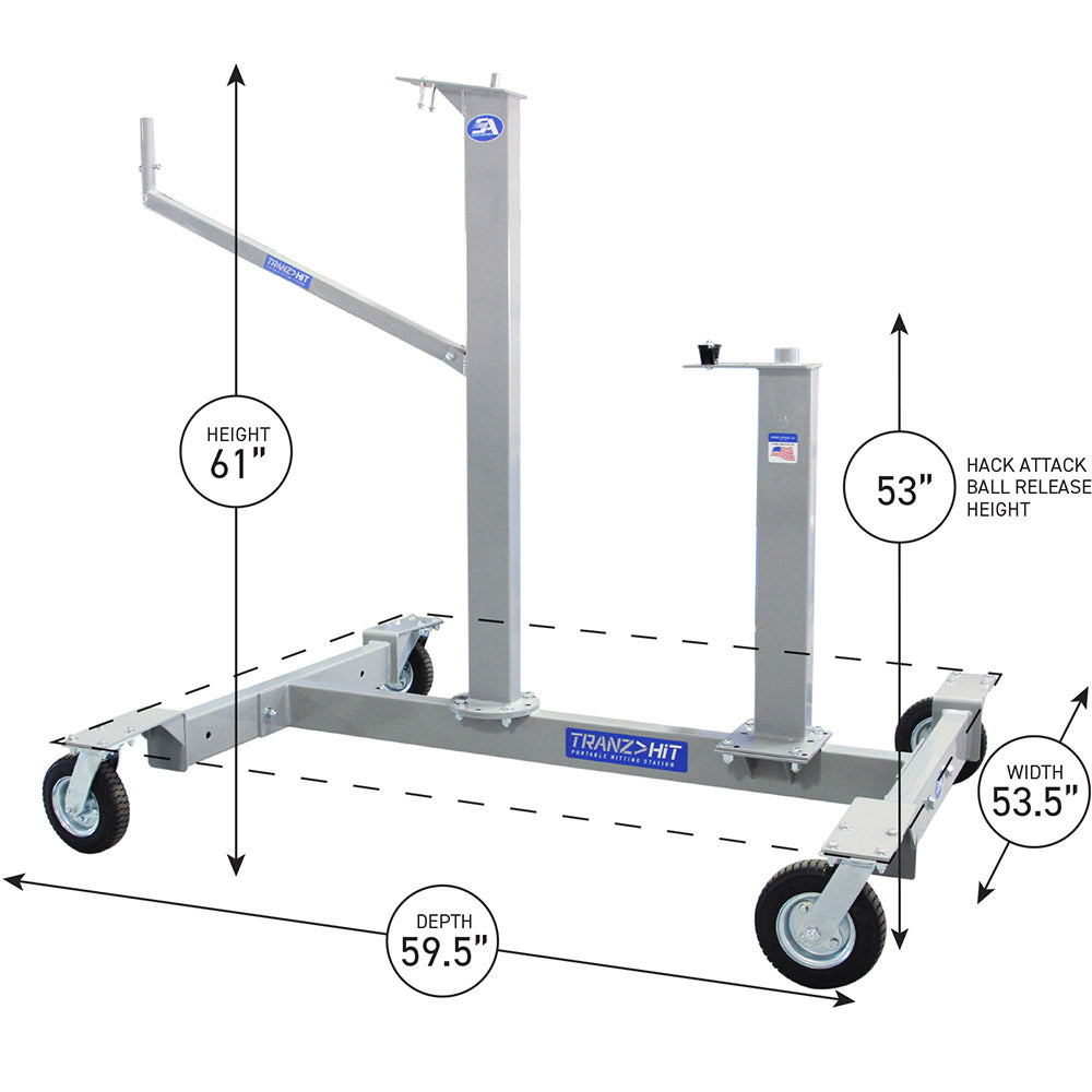 Sports Attack TranzHit Junior Hack Attack Portable Baseball Hitting Station