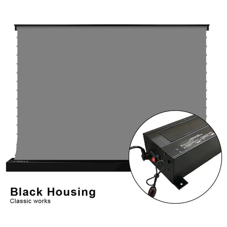 VIVIDSTORM S ALR Motorized Tension Floor Rising Obsidian Long Throw ALR Projector Screen