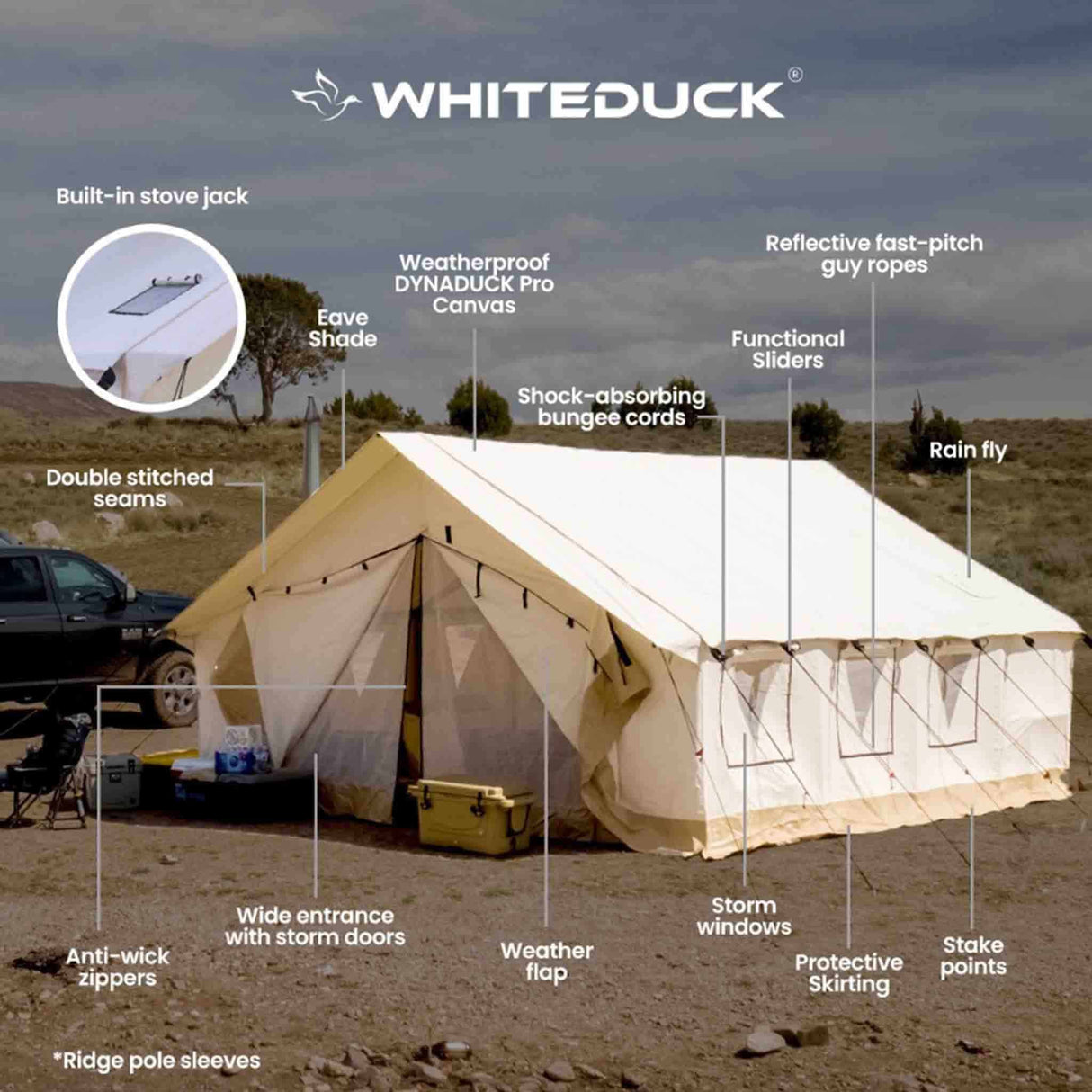 White Duck Outdoors Alpha Wall Tent