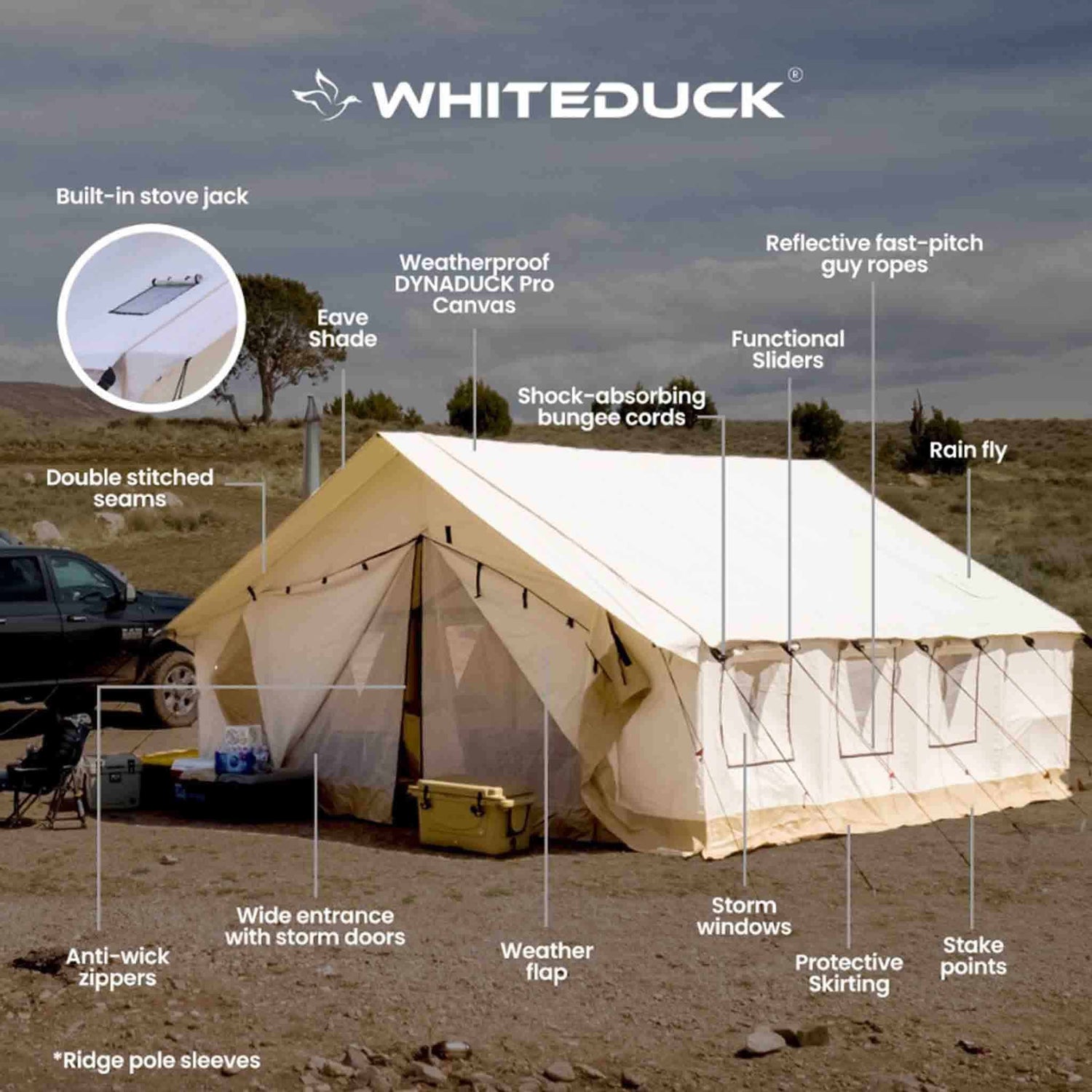 White Duck Outdoors Alpha Wall Tent