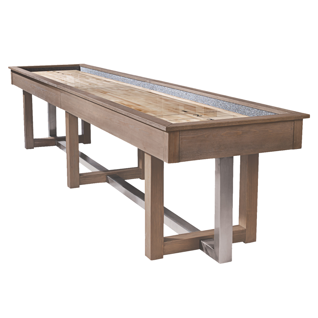 American Heritage Billiards Abbey Shuffleboard Table (Antique Grey)