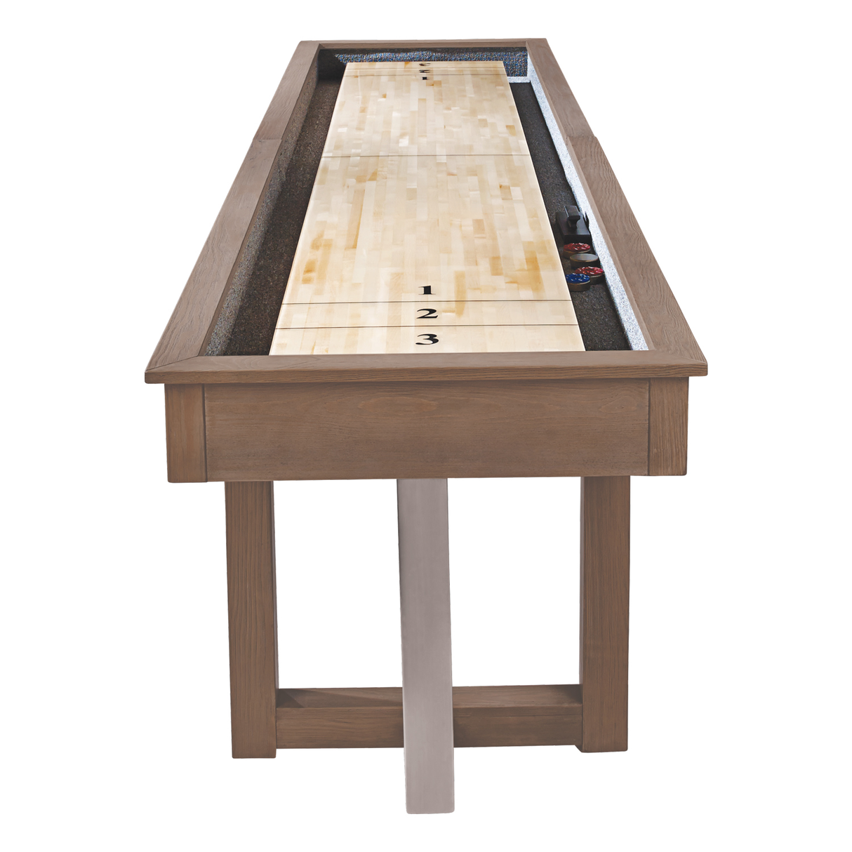 American Heritage Billiards Abbey Shuffleboard Table (Antique Grey)