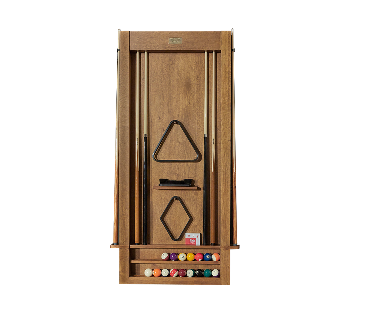 American Heritage Billiards Alta Wall Mounted Cue Rack 6 (Brushed Walnut)