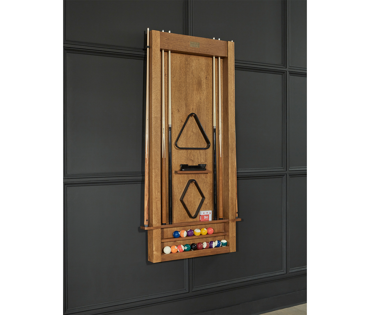 American Heritage Billiards Alta Wall Mounted Cue Rack 6 (Brushed Walnut)