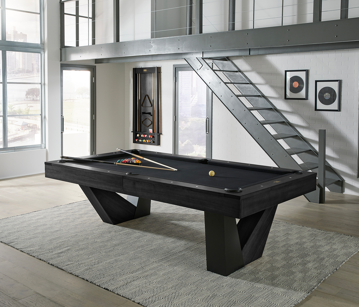 American Heritage Billiards Annex 8' Pool Table (Black Ash)