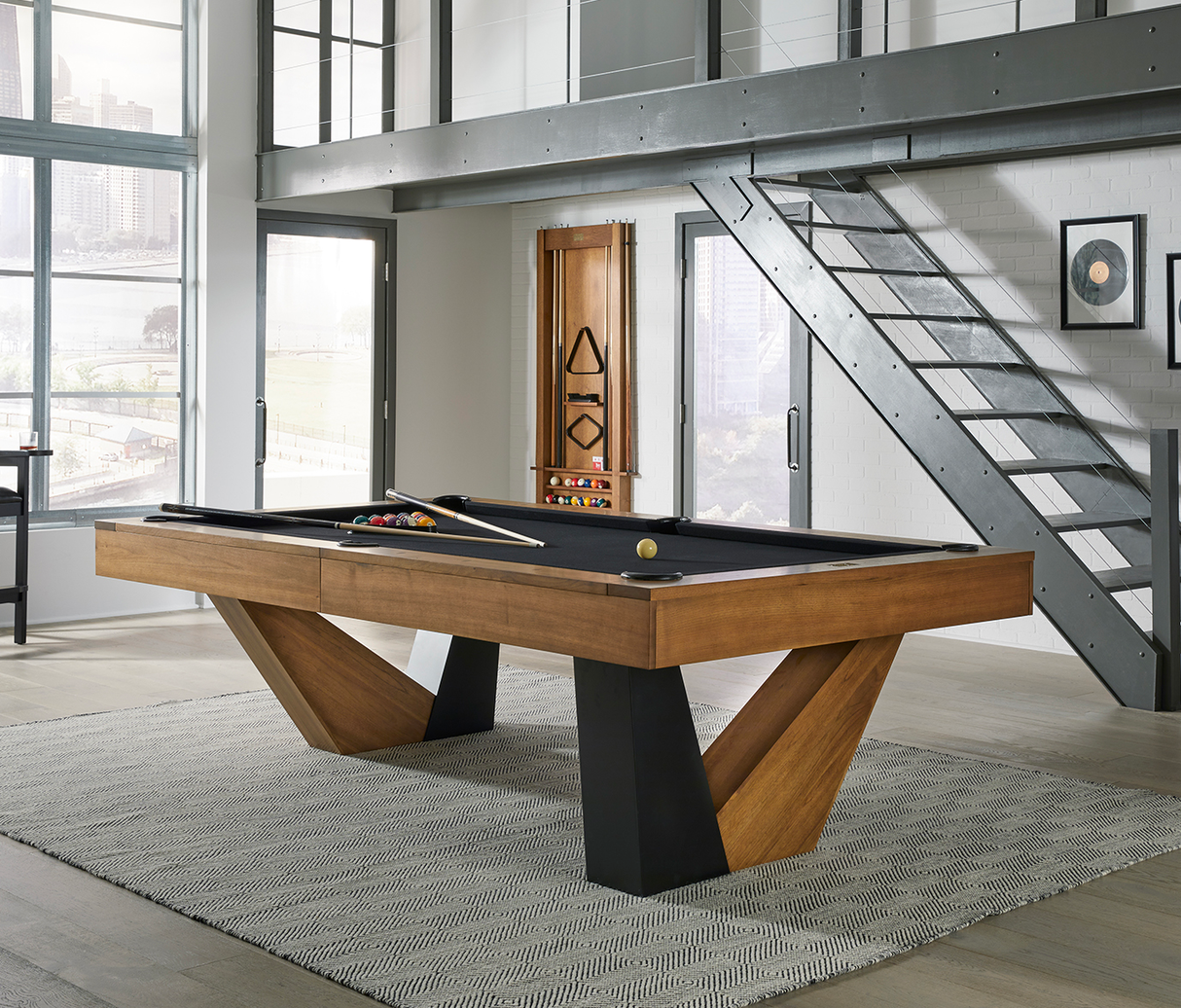 American Heritage Billiards Annex 8' Pool Table (Brushed Walnut)