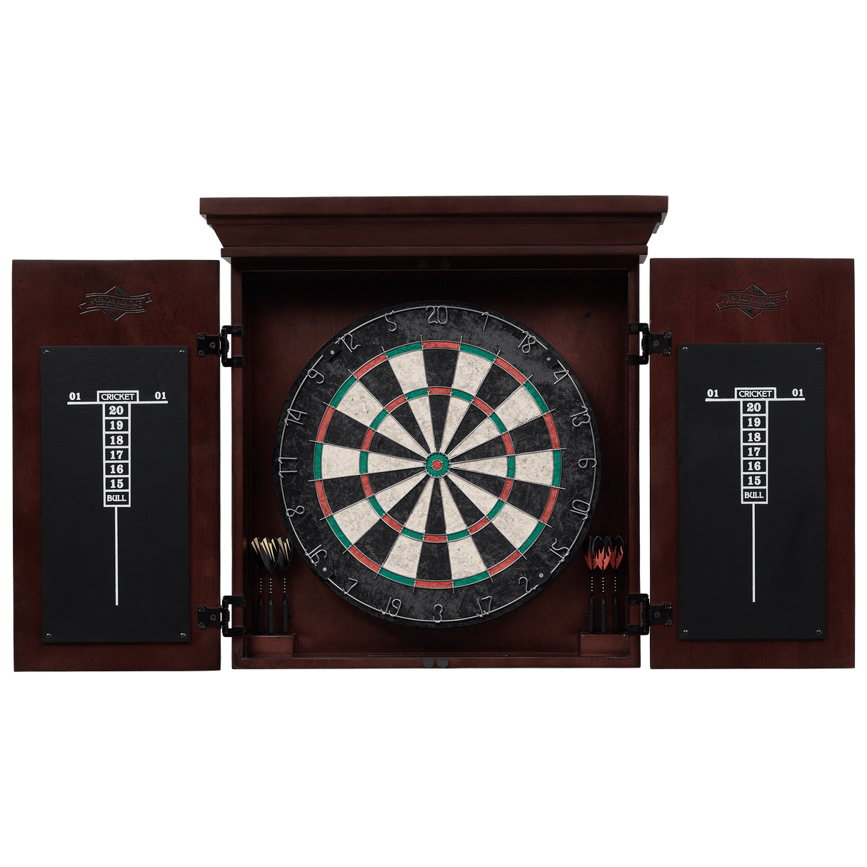 American Heritage Billiards Athos Dartboard Cabinet (Espresso)