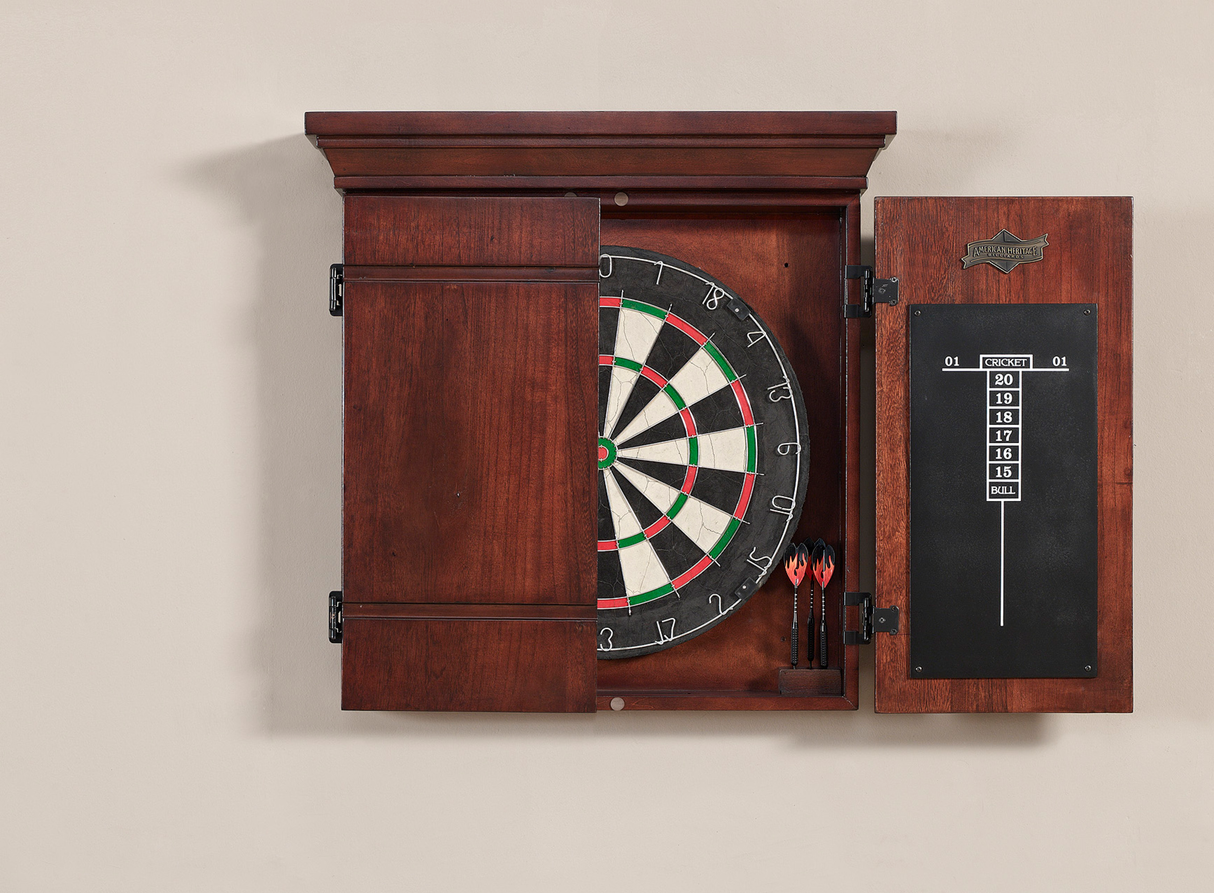 American Heritage Billiards Athos Dartboard Cabinet (Espresso)