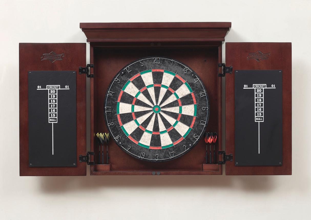 American Heritage Billiards Athos Dartboard Cabinet (Espresso)
