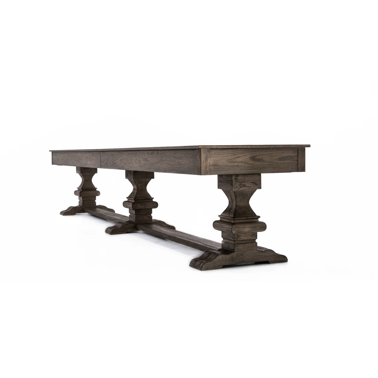 Plank & Hide Beaumont Shuffleboard Table with Free Bowling Pin Set