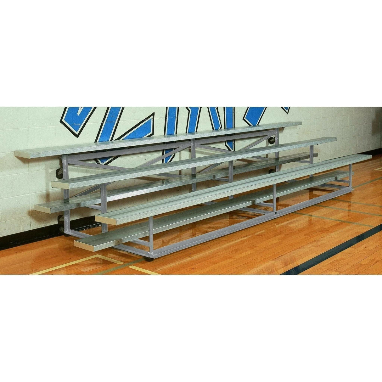 Bison 15' All Aluminum Easy Store Indoor Bleachers
