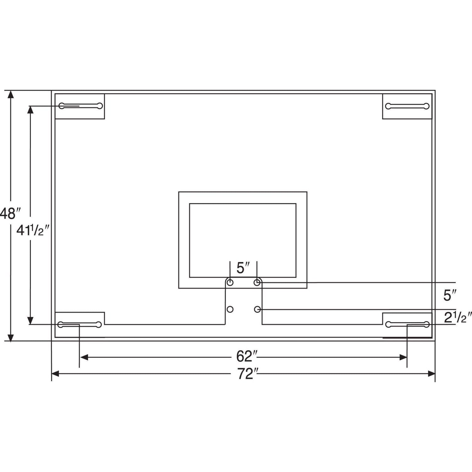 Bison 48″ x 72″ Unbreakable Tall Glass Backboard BA48XL