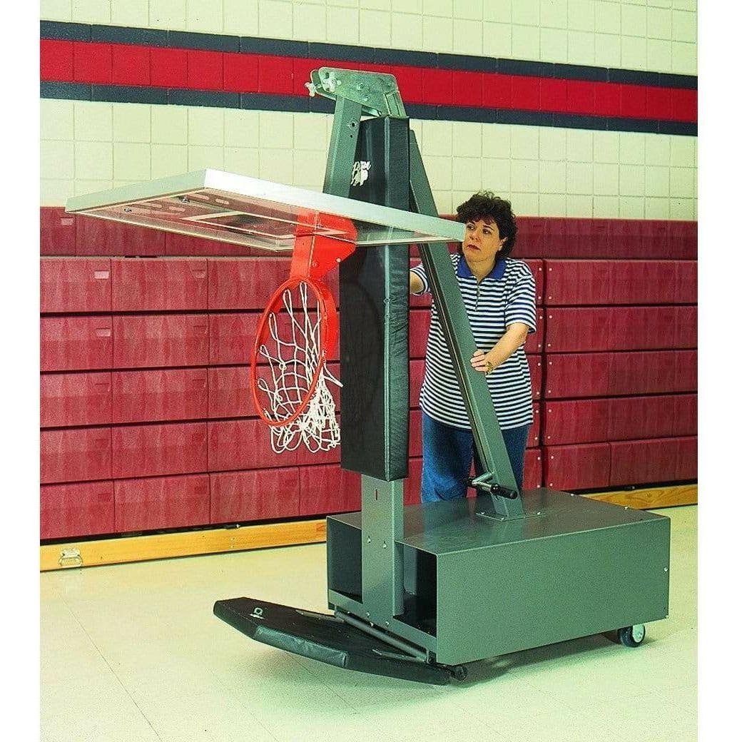 Bison Club Court Super Glass Adjustable Portable Basketball Hoop BA833XL