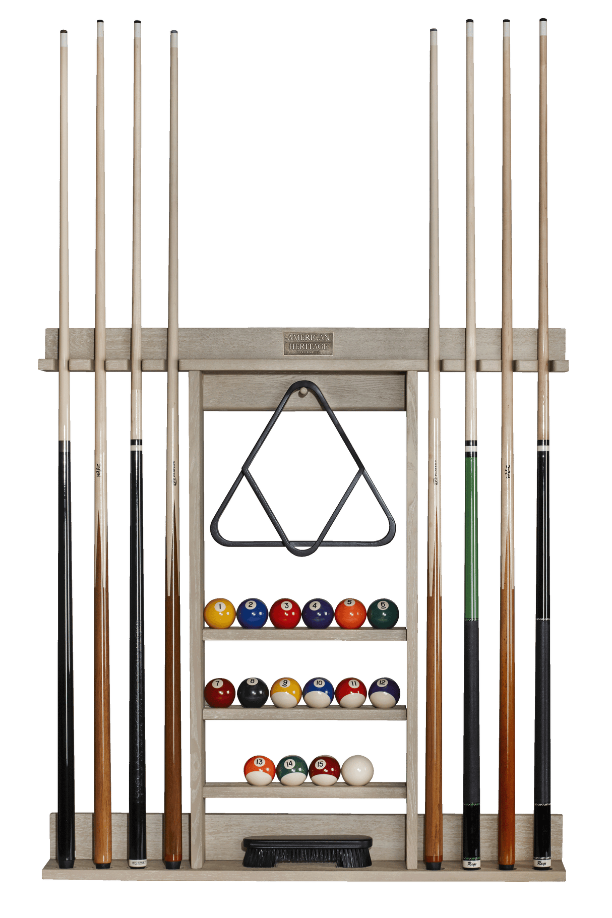 American Heritage Billiards Bluegrass Wall Rack (Natural Ash)