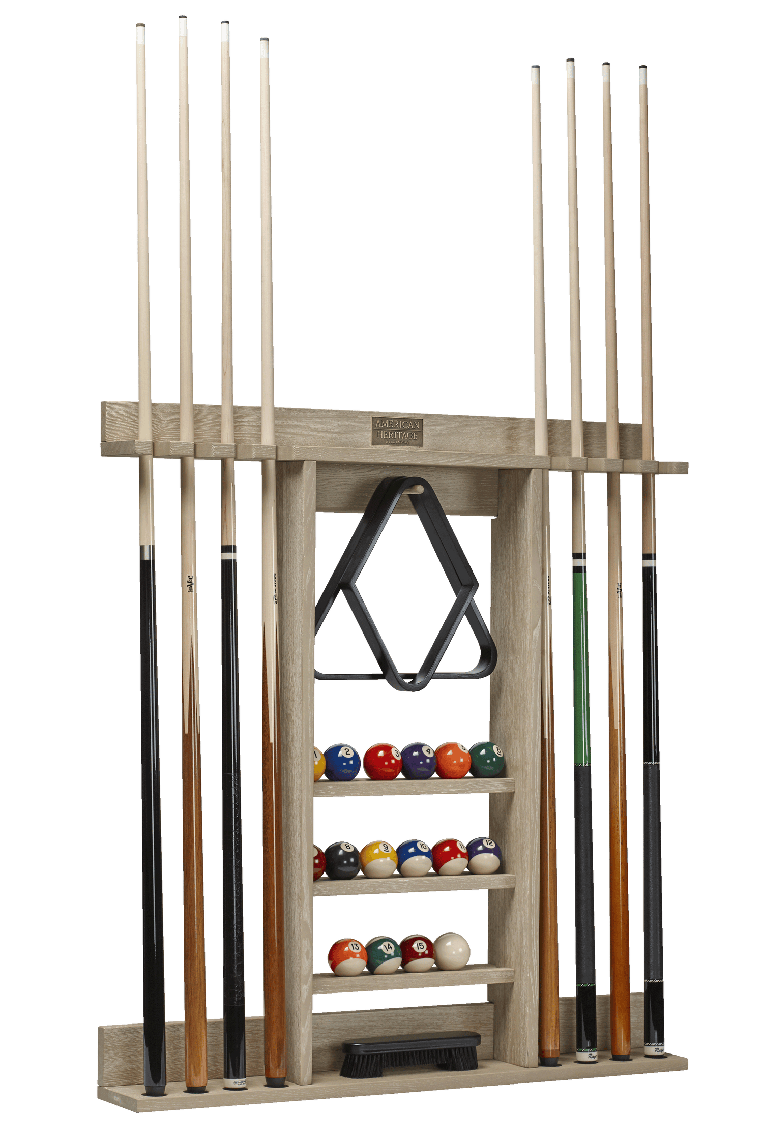 American Heritage Billiards Bluegrass Wall Rack (Natural Ash)
