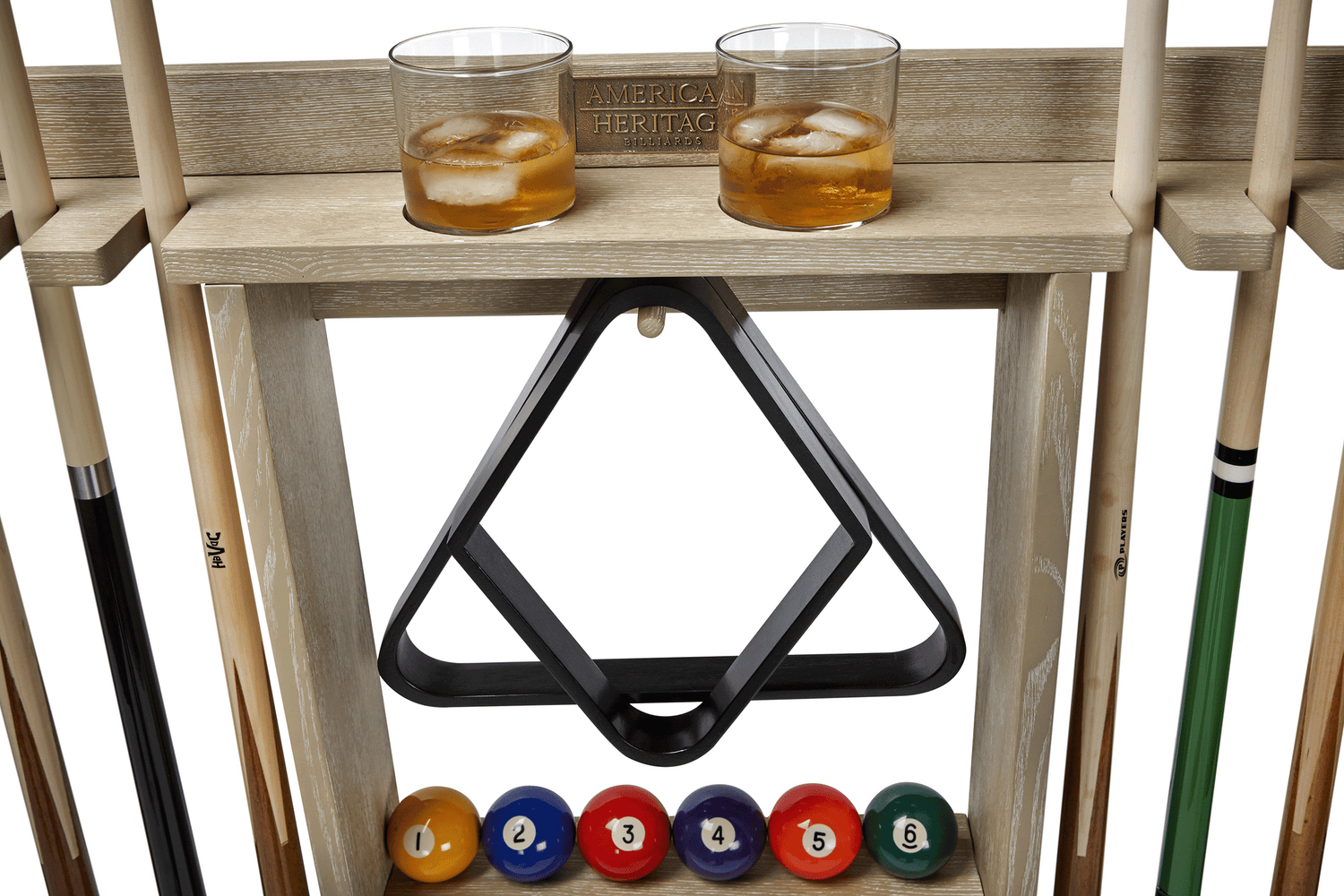 American Heritage Billiards Bluegrass Wall Rack (Natural Ash)