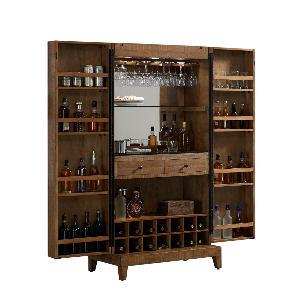 American Heritage Billiards Braxton Wine Cabinet (Reclaimed Wood)
