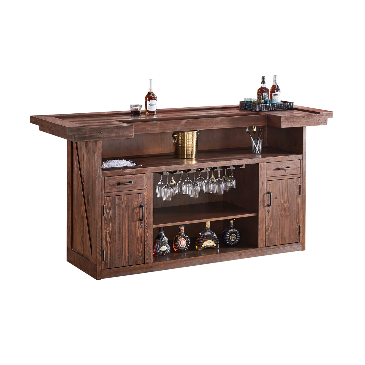 American Heritage Billiards Bristol Home Bar (Harvest)